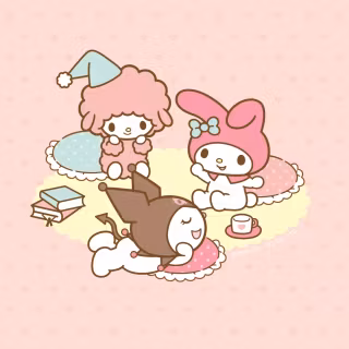 Cute Hello Kitty Cinnamoroll My Melody Kuromi wallpaper