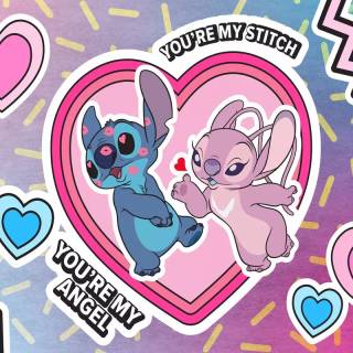 Stitch Angel Chromebook wallpaper