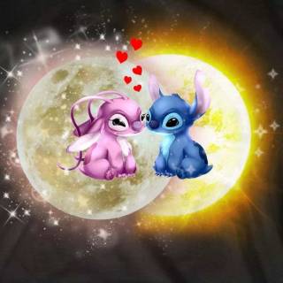 Stitch Angel Chromebook wallpaper