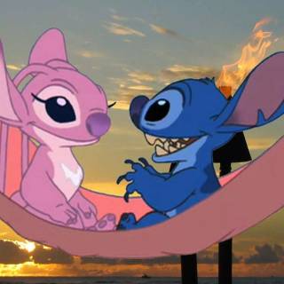 Stitch Angel Chromebook wallpaper