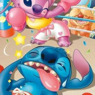 Stitch Angel Chromebook wallpaper