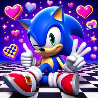 Sonic heart wallpaper