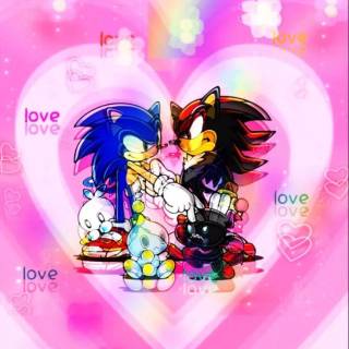 Sonic heart wallpaper