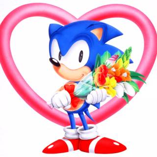 Sonic heart wallpaper