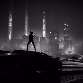 White Cyberpunk wallpaper