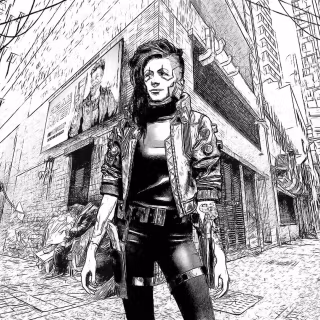 White Cyberpunk wallpaper