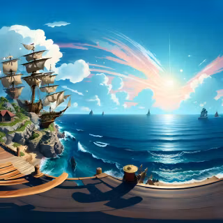 One Piece ocean wallpaper