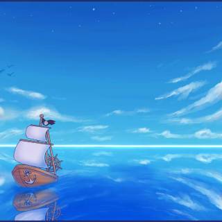 One Piece ocean wallpaper