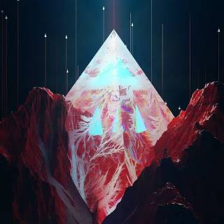 Geometric nature wallpaper