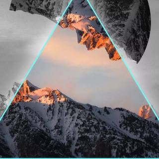 Geometric nature wallpaper