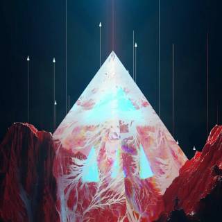 Geometric nature wallpaper