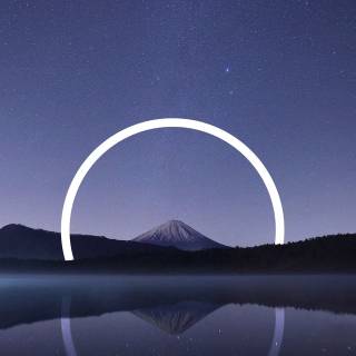 Geometric nature wallpaper