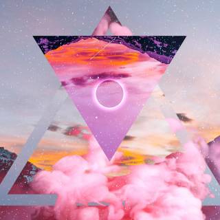 Geometric nature wallpaper