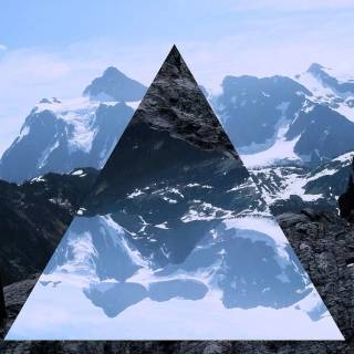 Geometric nature wallpaper