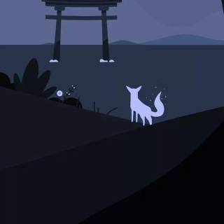 Geometric nature wallpaper