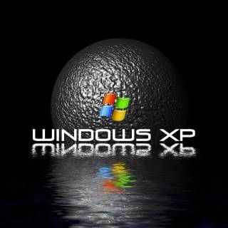 Windows XP black wallpaper
