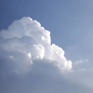 Fluffy clouds sky wallpaper