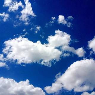 Fluffy clouds sky wallpaper