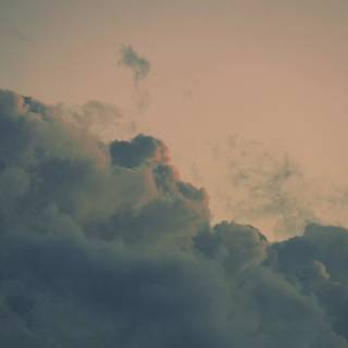 Fluffy clouds sky wallpaper