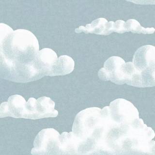 Fluffy clouds sky wallpaper