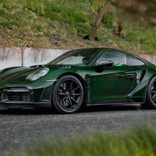 Porsche 911 green wallpaper