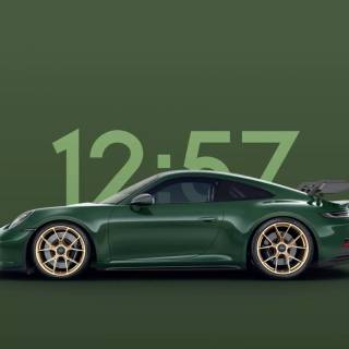 Porsche 911 green wallpaper