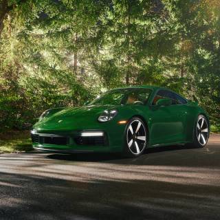 Porsche 911 green wallpaper