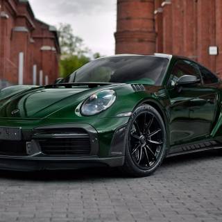 Porsche 911 green wallpaper