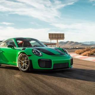 Porsche 911 green wallpaper