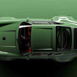 Porsche 911 green wallpaper