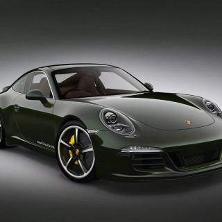 Porsche 911 green wallpaper