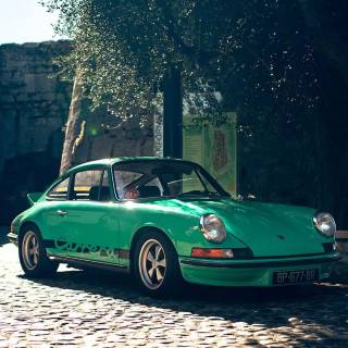 Porsche 911 green wallpaper