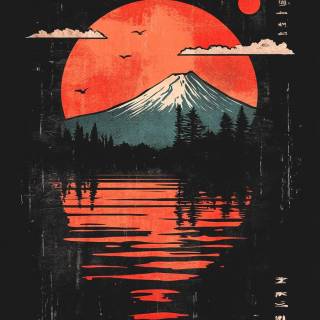 Japanese Rising Sun wallpaper