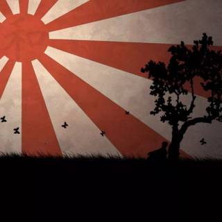 Japanese Rising Sun wallpaper