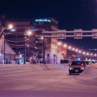 Snow city 4k wallpaper