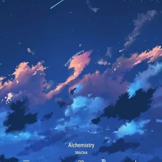 Anime blue iPhone wallpaper