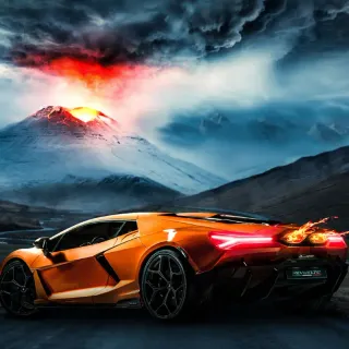 Lamborghini Revuelto phone wallpaper