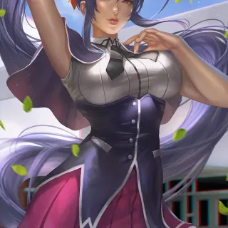 Akeno Himejima iPhone wallpaper