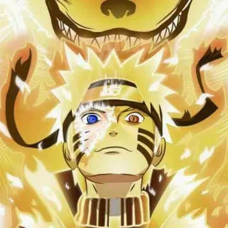 Naruto and Kurama iPhone wallpaper