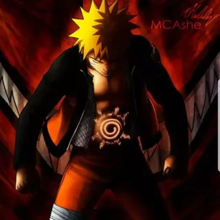 Naruto and Kurama iPhone wallpaper