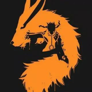Naruto and Kurama iPhone wallpaper