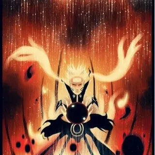 Naruto and Kurama iPhone wallpaper