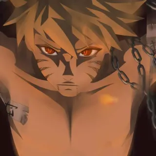 Naruto and Kurama iPhone wallpaper