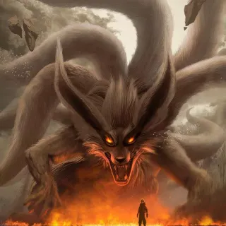 Naruto and Kurama iPhone wallpaper