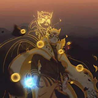 Naruto and Kurama iPhone wallpaper