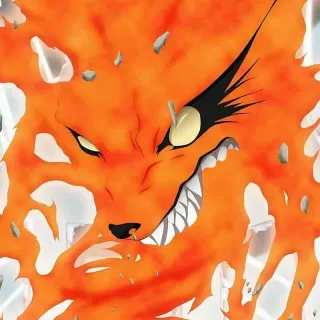 Naruto and Kurama iPhone wallpaper