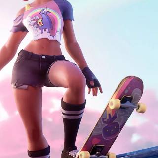 Fortnite girl phone wallpaper