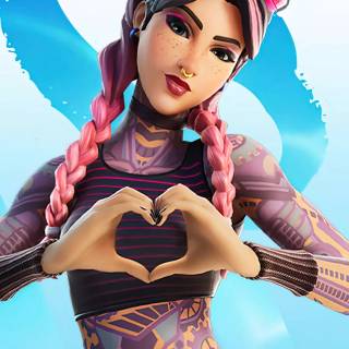 Fortnite girl phone wallpaper