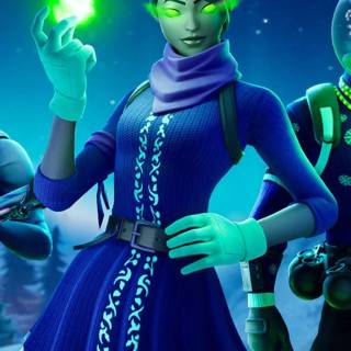 Fortnite girl phone wallpaper