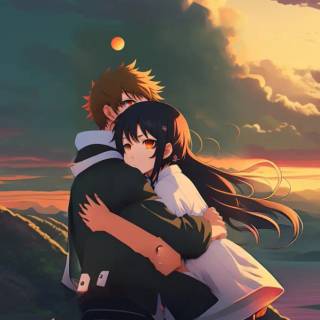 Anime couples iPhone wallpaper